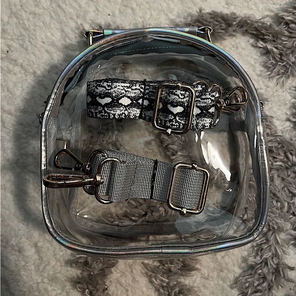 NWOT Clear PVC Crossbody - Picture 2 of 6